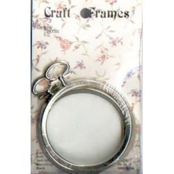 Craft frames circles, set of 2 complete with self-stick mounting back