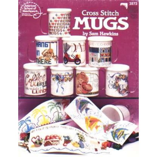 CrossStitch MUGS booklet, 17 pages!, 3573 **LAST ONE**