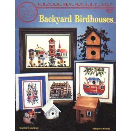Backyard birdhouses counted CrossStitch, csb-123