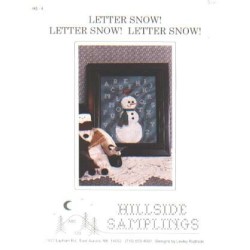 Letter snow! By Hillside samplings HS-4