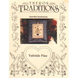 Yuletide pine heartfelt sentiments CrossStitch leaflet LAST ONE