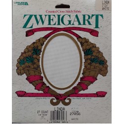 Zweigart White counted crossstitch fabric 27 count