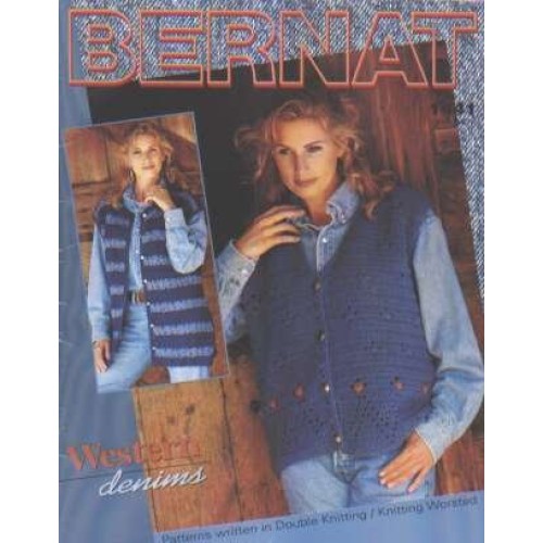 Western denims patterns written in double knitting/knitting worsted 1441 *last one*