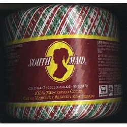 South Maid size 10 color 453 Shaded Christmas crochet cotton 350 yds