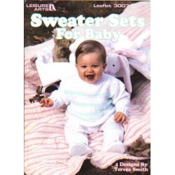 Sweater sets for baby, 4 designs 26 pages!, 3007 *Last one*
