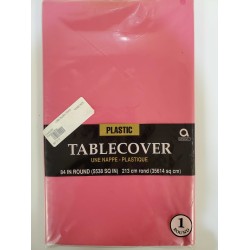 MAGENTA Round Plastic Table Cover by Amscan