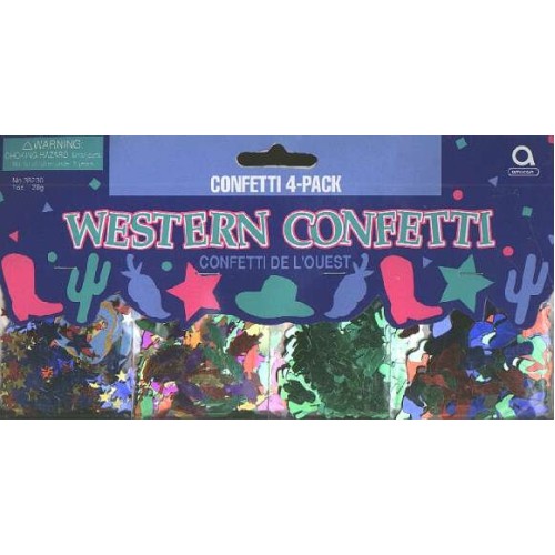 WESTERN confetti 4 pack