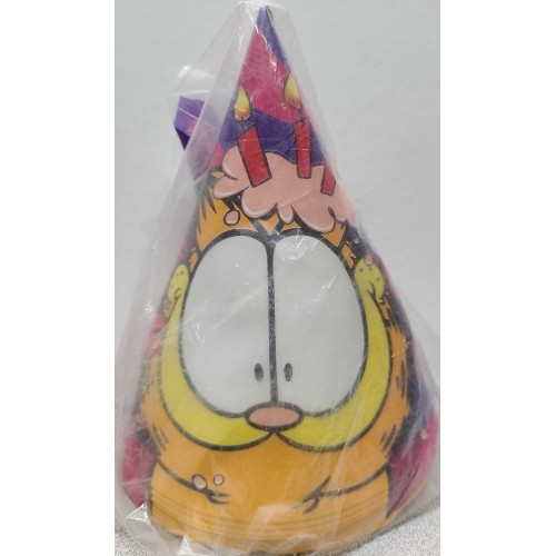 Paper Art Garfield Party Hats - 8 count
