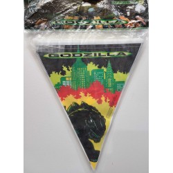 Paper Art Flag Banner - Godzilla