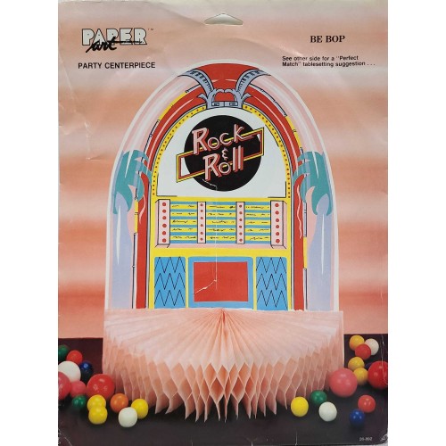 Paper Art Party Be Bop Jukebox Centerpiece Rock & Roll