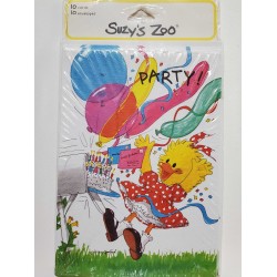 Suzy's Zoo Baby Chicken Party Invitations - 10 count