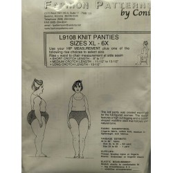Knit Panties sewing pattern Sizes XL-6X