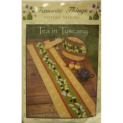 Tea in Tuscany Tea Cozy and Table Runner Pattern by Favorite Things