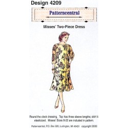 Round the clock dressing. Top has three sleeve lengths, skirt is elasticized.