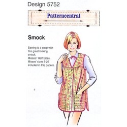 Smock sewing pattern by Patterncentral Misses half sizes Miss 8-26