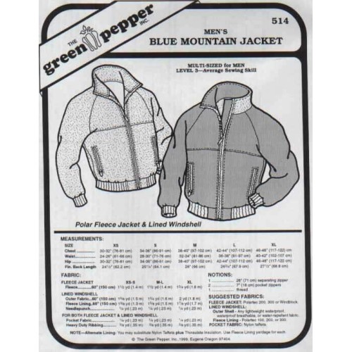 Green Pepper blue mountain jacket 514